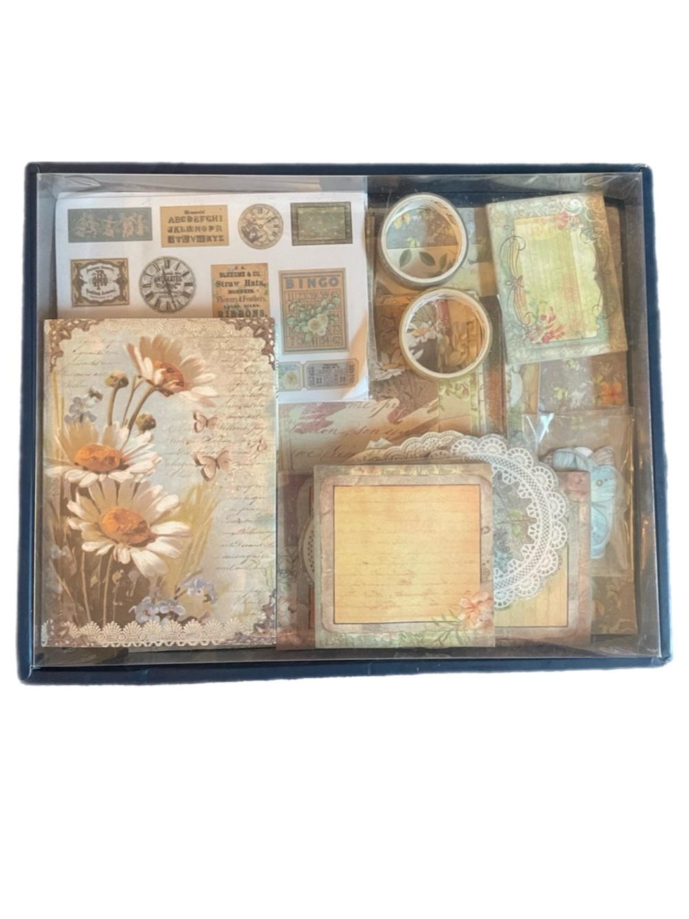 Large Boxed stationary, scrapbooking Set